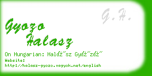 gyozo halasz business card